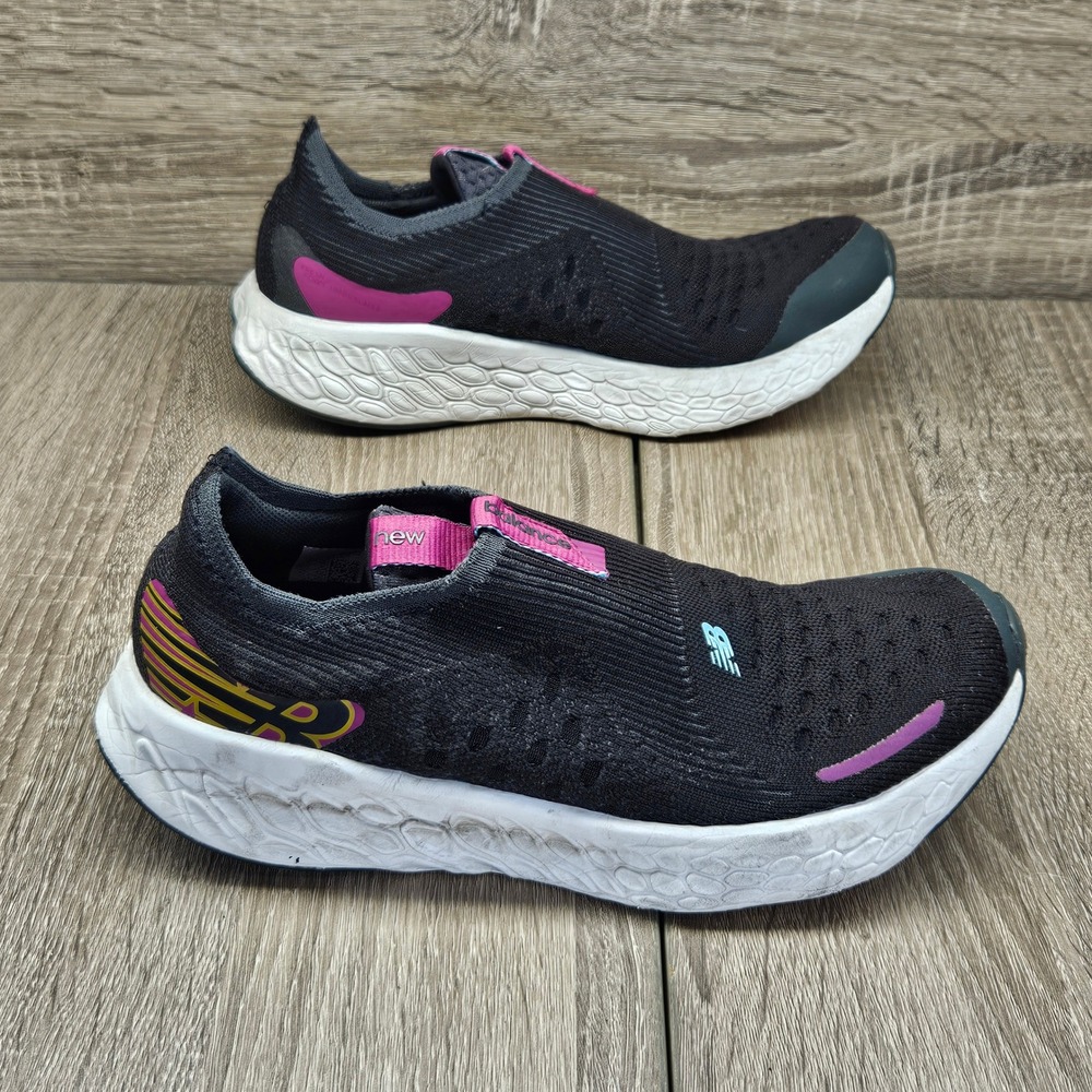 New Balance Fresh Foam 1080 Unlaced Black Pink Teal W1080SDC Womens 8.5